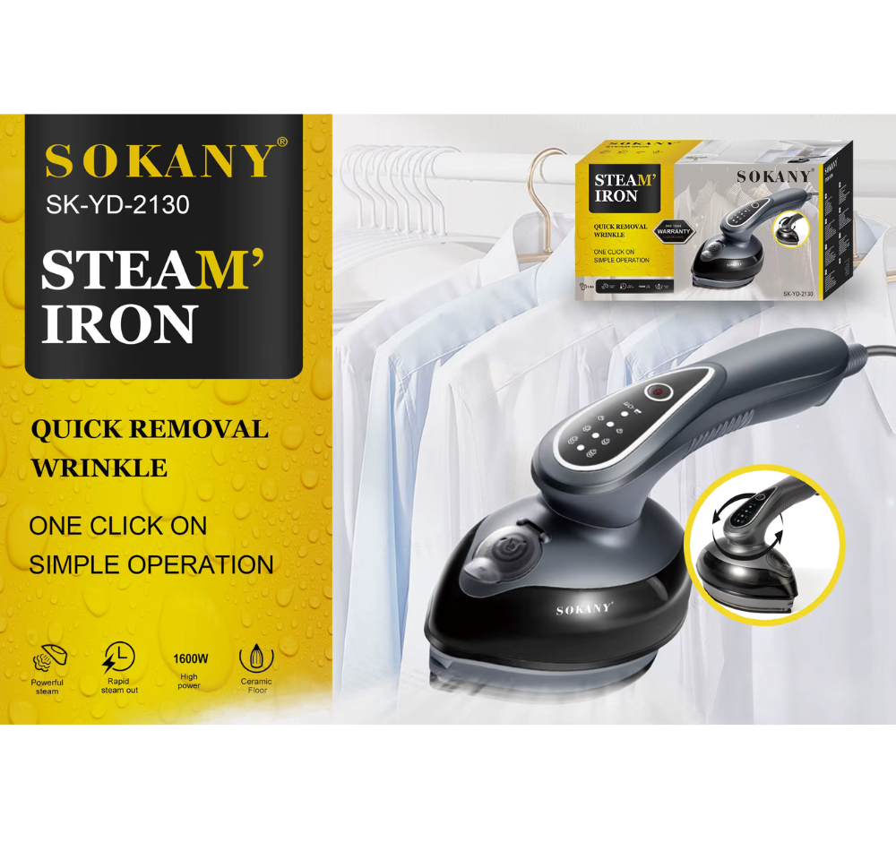 SOKANY2130 Iron Brush Mini Handheld Hanging Machine, Convenient Home Electric Steam